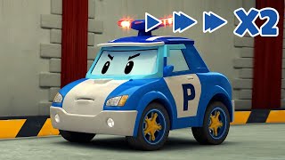 POLI Police Car Song│Car Song│2X Speed│0.5X Speed│Robocar POLI - Nursery Rhymes Resimi