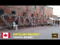 Distillery District, Old Toronto, Canada | Walking Tour (4K)