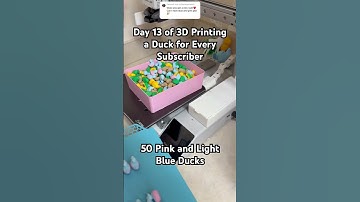 Day 13 of 3D Printing a Duck for Every Subscriber