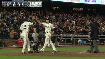 COL@SF: Gillaspie launches a two-run homer to right
