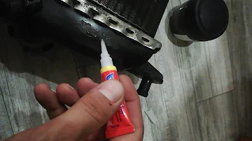 Qual a cola ideal para colar o radiador?