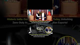 Historic India-Oman Free Trade Pact Begins & Massive Europe Railway Deal Secured! 🇮🇳🌍