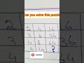 Only the Smartest people in the world can solve it #youtubeshorts #shorts #iqtest#puzzle