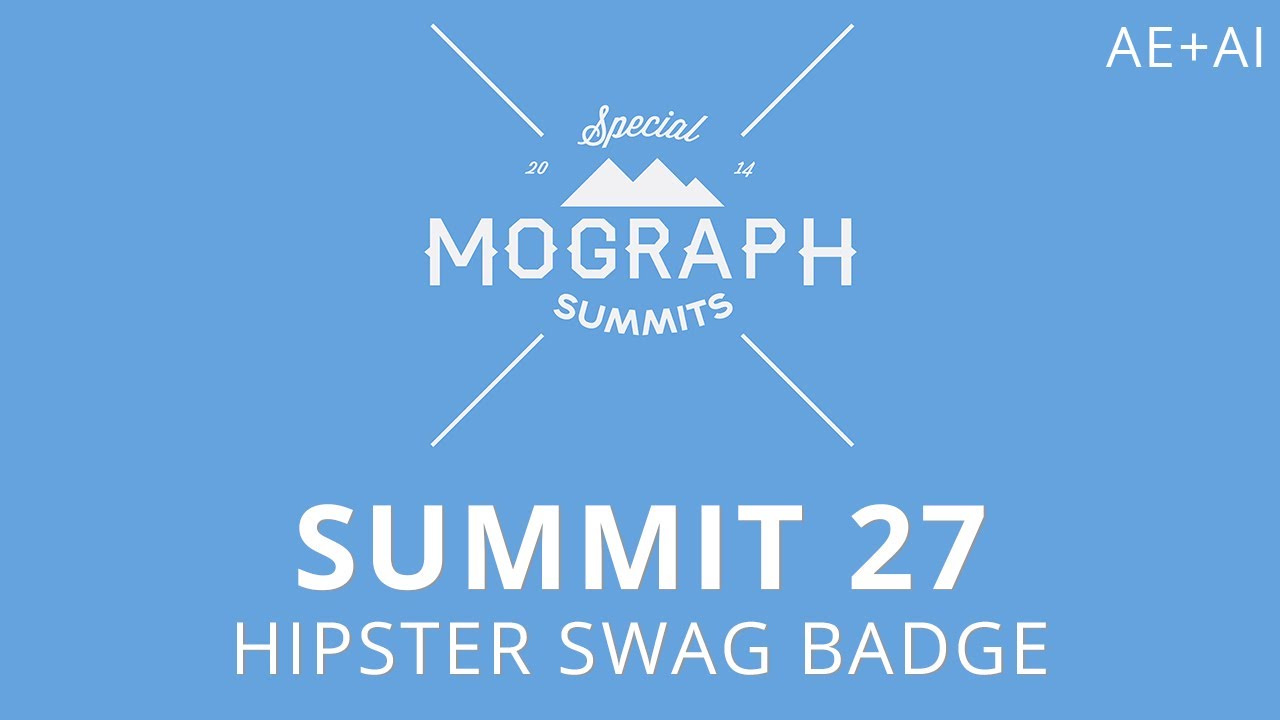 Summit 27 - Hipster Swag Badge - After Effects