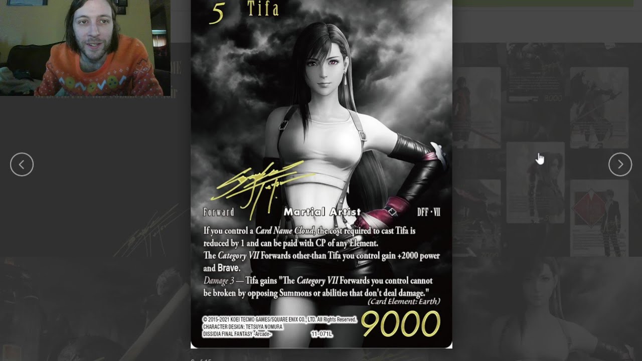Final Fantasy TCG Noir FFVII SPECIAL PR COLLECTION - YouTube
