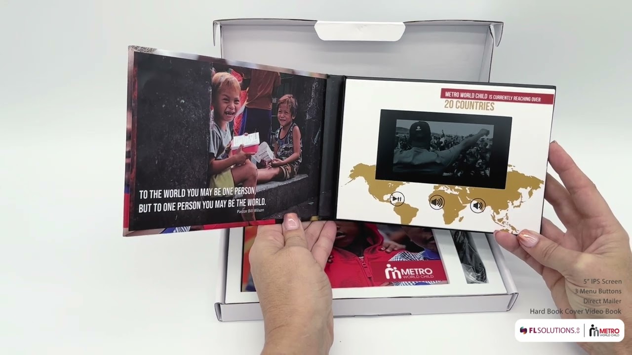 Metro World Child 2-Channel Video Book | Nonprofit Fundraising | FL Solutions