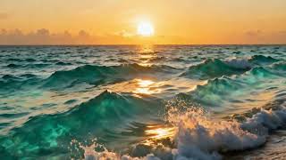 Ocean Waves 10 Hours 🌊 Calming Beach Sounds for Deep Sleep, Relaxing, Study &amp; Stress Relief