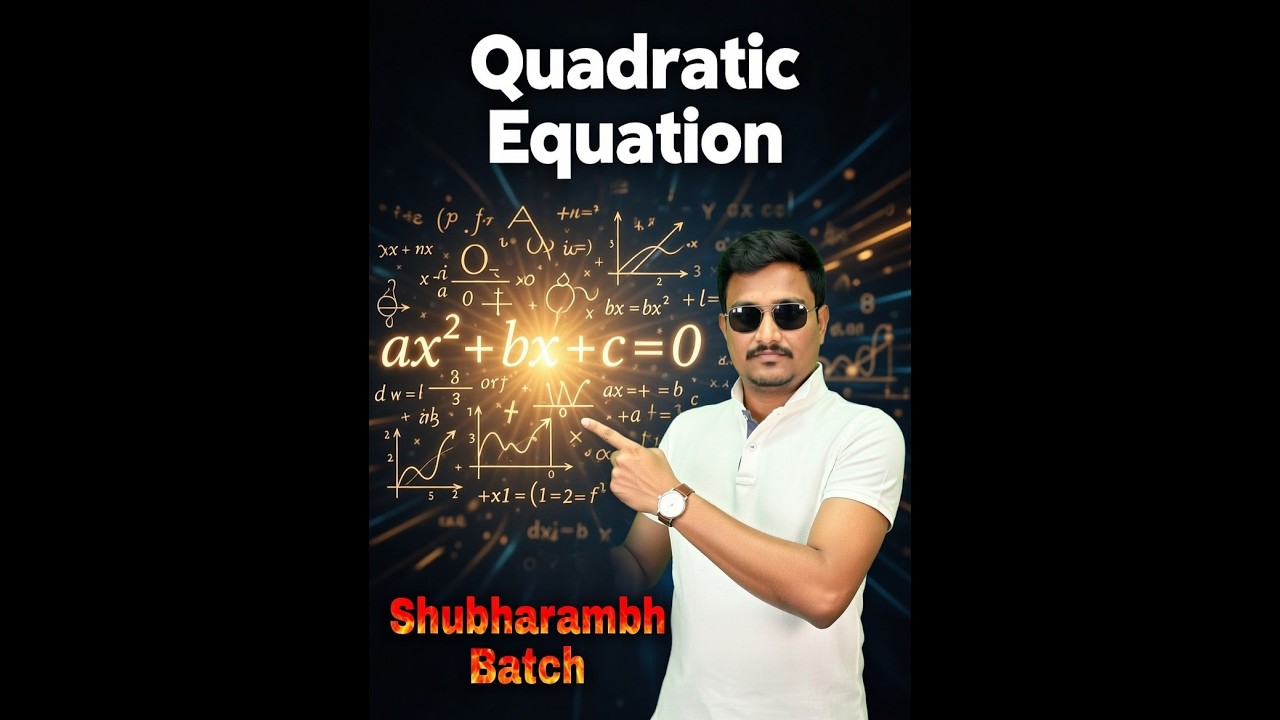 Chapter - 2 (Quadratic Equation) Full chapter Revision. #Shubharambh Batch