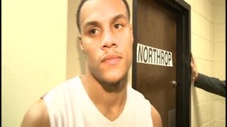 Bryson Scott and Barak Coolman of Northrop after SAC tournament win over Snider