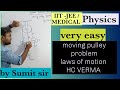 moving pulley problem/ HC Verma/ laws of motion/ IIT -JEE/ medical/ physics/ class-11/ by sumit sir