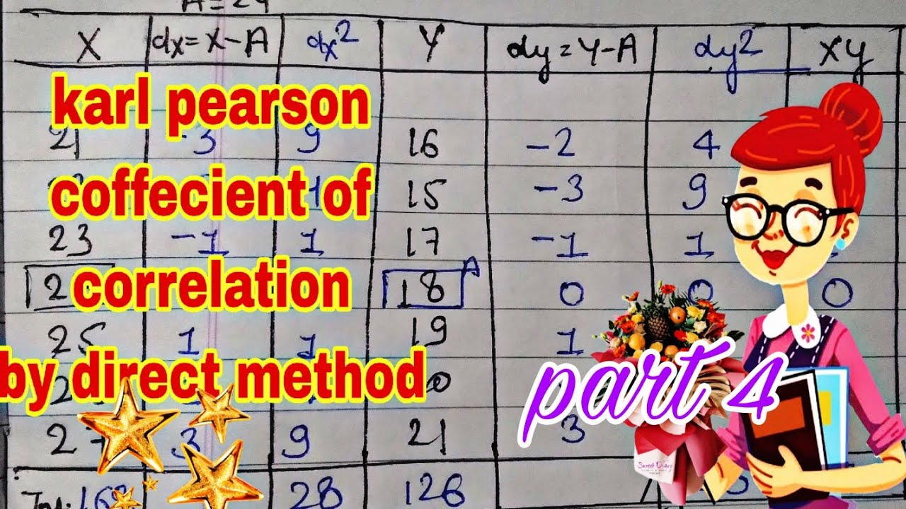 [ Q.T.B] UNIT 3 Karl Pearson coffecient of correlation Numerical by ...
