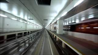 Dubai Airport underground train - drivers view