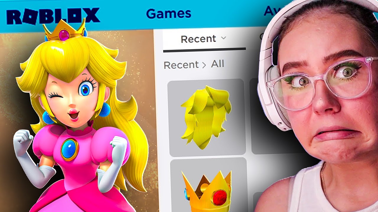 MAKING PRINCESS PEACH A ROBLOX ACCOUNT - YouTube