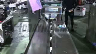 Automatic Horizontal Wrapper Pillow Cookie Cake Flow Wrapping Machine