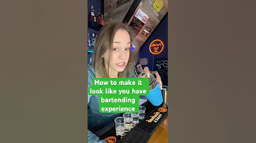 How to make it look like you have bartending experience #Bartender #newbartender #bartendertraining