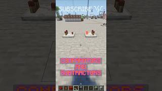 COMPARATORS VS SUBTRACTORS! What they each can do! | Redstone with PsiVolt #minecraft #redstone