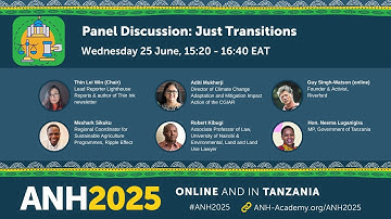 ANH2025 Panel Discussion: Just Transitions