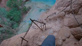 Descent of Mooney Falls POV (Havasupai)