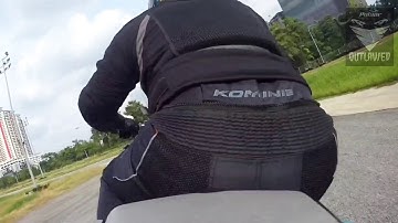 Pulsar RS 200 new setup test (red block 78mm + ktm rc swing arm) 8th Nov 2020