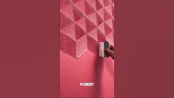 Wall paint zig-zag pattern