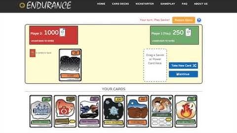 Endurance Game Play - Kickstarter Campaign
