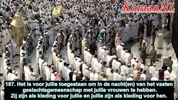 Sudais (عبدالرحمن السديس) – Al-Baqarah (سورة البقرة) – Verzen over vasten (آيات الصيام) -NL