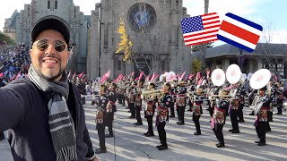 Banda de Costa Rica en Desfile de las Rosas de Estados Unidos