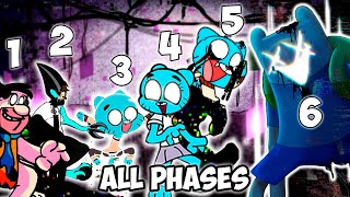 Pibby ALL PHASES | Come Learn With Pibby (Gumball, Finn) Friday Night Funkin' | FNF Mods