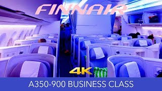 Cozy Nordic Flight Experience! Finnair A350 Business Class Review 4K Trip Report