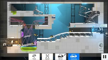 Bridge Constructor Portal Level 40 Walkthrough