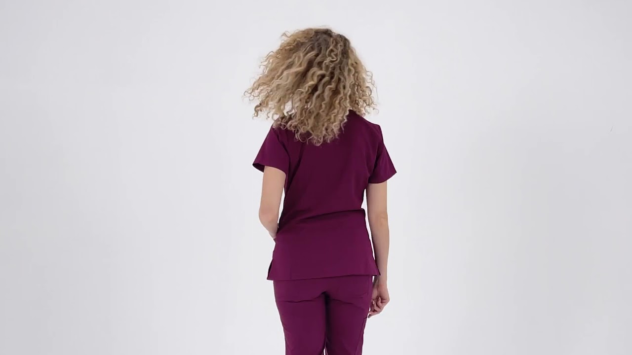 Women's Jasmine V-Neck Stretch Scrub Top | Healing Hands Scrubs