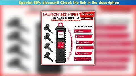 Editor’s Choice LAUNCH X431 i-TPMS TSGUN Car Tire Pressure Detector Inspection Tools RF Sensor Acti