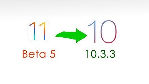 1 Click Downgrade iOS 11 Beta 5 to iOS 10.3.3. No stuck!