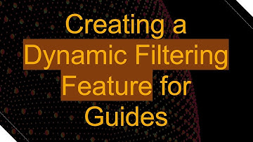 Creating a Dynamic Filtering Feature for Blog Posts