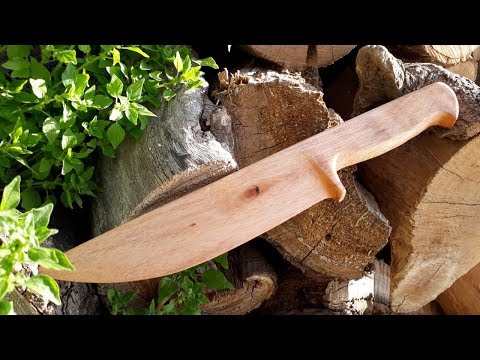 Video: Cómo Hacer Un Cuchillo De Madera