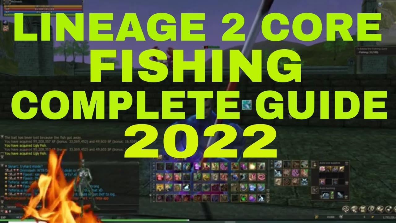 Lineage 2 Core Fishing Complete Guide 2022 YouTube