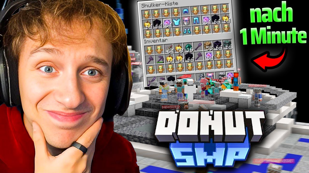 LetsHugo wird zum REICHSTEN Spieler auf DONUTSMP