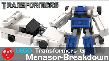 Lego Transformers MOC Micro G1 Stunticons/Menasor Breakdown Mini Lamborghini Mecha