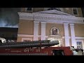 Пожар в Богородице-Рождественском женском монастыре в центре Москвы