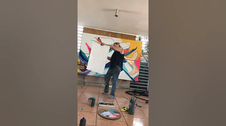 Painting a BIG canvas!!