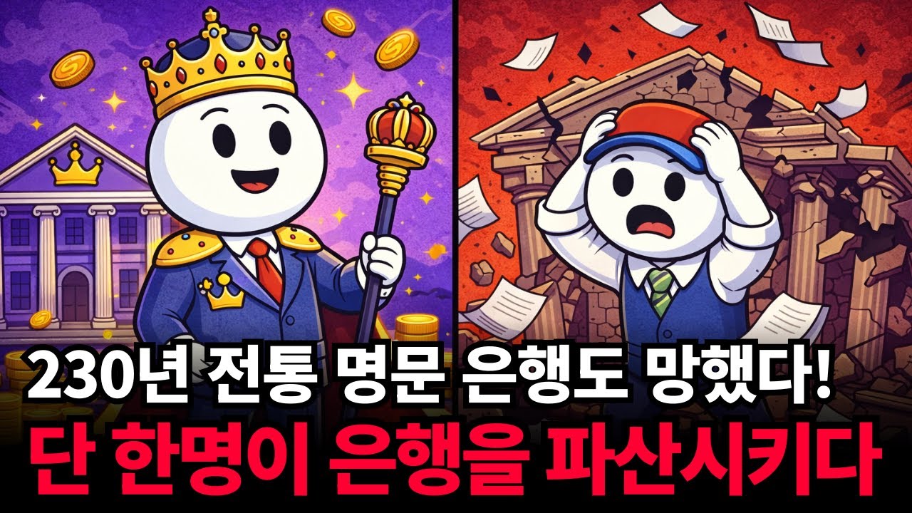 영국 여왕의 돈까지 관리하던 230년 전통 은행, 단 한 명에 의해 파산하다 #베어링스은행