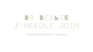 BB Beanie: 3-needle join