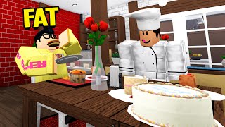 I Ate At A Fancy Restaurant.. The CHEF Turned People FAT! (Roblox Bloxburg)