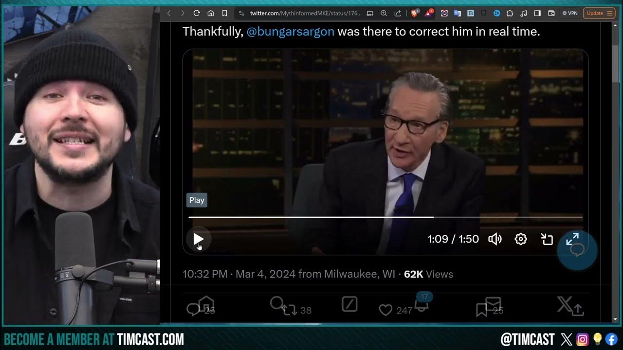 Bill Maher HUMILIATED On Live TV After Thinking Jack Posobiec JOKE WAS REAL, Grimaces In SHAME