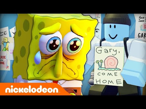 SpongeBob Loses Gary In Video Game World 🐌 “Gary Come Home” Music Video | Nickelodeon