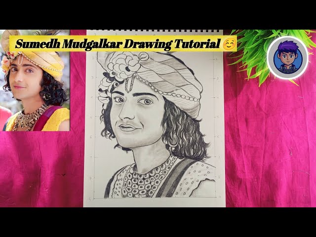 Watercolour painting of Sumedh Mudgalkar (Radhakrishna) – Exquisite Maestro