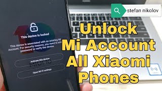 All Xiaomi phones, Unlock Mi Account and Bypass Google Account. Paid method, cheap price.