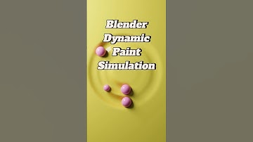 Blender 3D Dynamic Paint Simulation