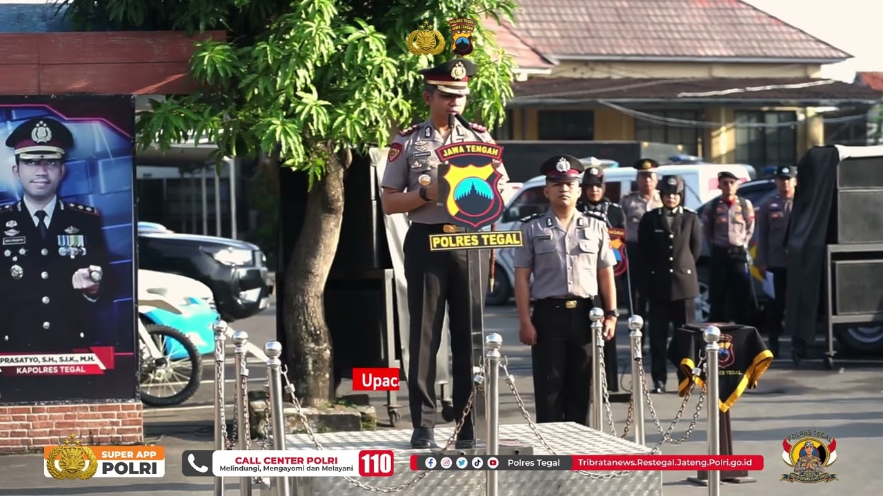 Upacara Kesadaran Nasional Polres Tegal