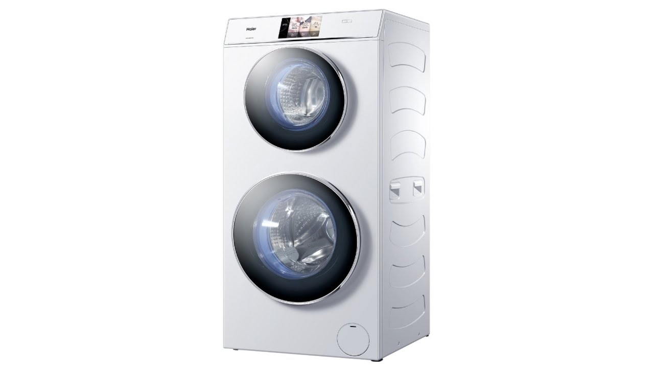 Двойная стиральная машина Haier HWD120-B1558U - YouTube